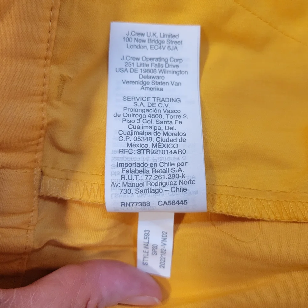 High-Waist Tie-Belt Women’s Shorts in Mustard Yellow - Picture 7 of 8